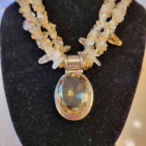 QUARTZ CITRINE NECKLACE